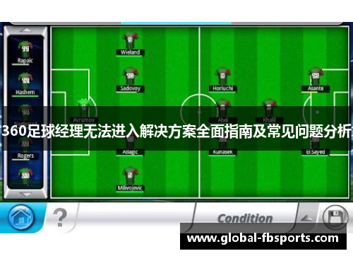 360足球经理无法进入解决方案全面指南及常见问题分析